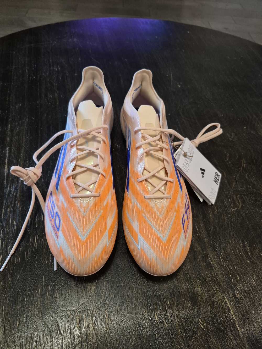 Adidas Womens F50 Sparkfusion Elite Low Soccer Cleat, Bliss Orange